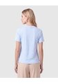 Camiseta Con Textura Para Mujer  Para Mujer Azul Patprimo de Patprimo