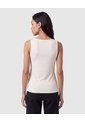 Camiseta Sin Mangas Cuello V Mujer  Para Mujer Blanco Patprimo de Patprimo