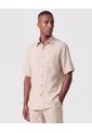 Camisa Guayabera De Manga Corta Hombre  Para Hombre Beige Patprimo de Patprimo