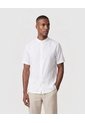 Camisa Manga Corta Unicolor Para Hombre  Para Hombre Blanco Patprimo de Patprimo