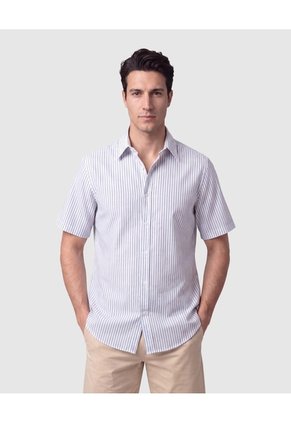 Camisa Manga Corta Casual Para Hombre Para Hombre Blanco Patprimo