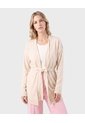 Kimono Tejido Con Cierre De Amarre  Para Mujer Beige Patprimo de Patprimo