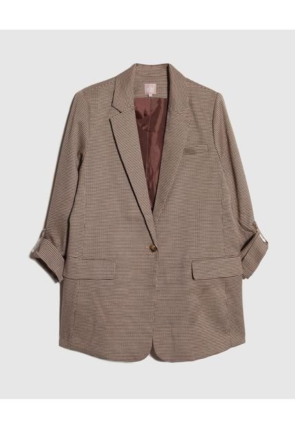 Blazer Para Mujer Marca  Patprimo En Color Café #14400031