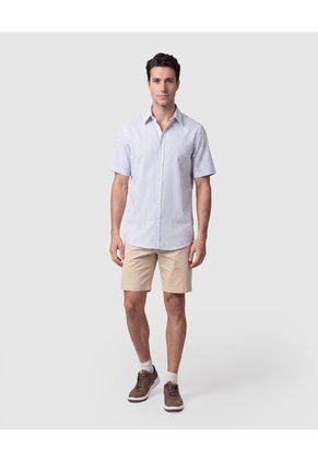Camisa Manga Corta Casual Para Hombre Para Hombre Blanco Patprimo