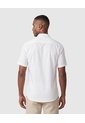 Camisa Manga Corta Unicolor Para Hombre  Para Hombre Blanco Patprimo de Patprimo