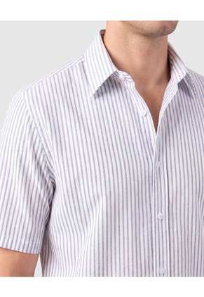 Camisa Manga Corta Casual Para Hombre Para Hombre Blanco Patprimo