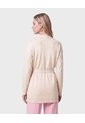 Kimono Tejido Con Cierre De Amarre  Para Mujer Beige Patprimo de Patprimo