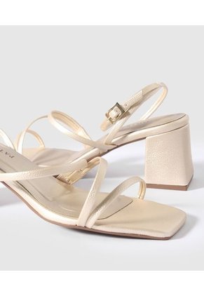 Sandalias Para Mujer  Color Dorado Marca Patprimo #30690063