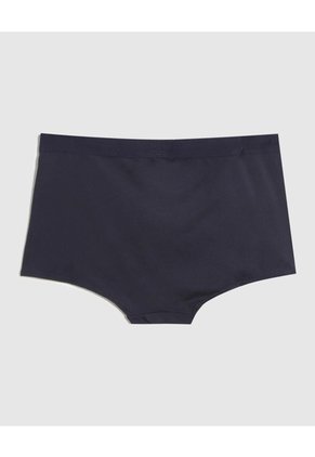 Boxer Tiro Alto En Microfibra Unicolor   Para Mujer Azul Patprimo