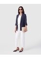 Blazer Casual Manga Larga Mujer  Para Mujer Azul Patprimo de Patprimo