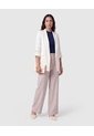 Blazer Casual Manga Larga Mujer  Para Mujer Blanco Patprimo de Patprimo