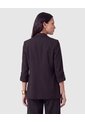Blazer Casual Manga Larga Mujer  Para Mujer Negro Patprimo de Patprimo