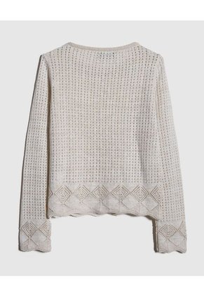 Saco Para Mujer Cuello Redondo Color Blanco Marca Patprimo #30330594