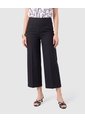 Pantalón Culotte De Tiro Alto Mujer  Para Mujer Negro Patprimo de Patprimo