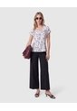 Pantalón Culotte De Tiro Alto Mujer  Para Mujer Negro Patprimo de Patprimo