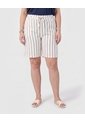Bermuda Con Cintura Ajustable Para Mujercurvy  Para Mujer Azul Patprimo de Patprimo