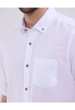Camisa Para Hombre Manga Corta Con Bolsillo Cuello Button D Color Blanco Marca Patprimo #44013137