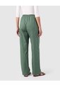 Pantalón Amplio Mujer Con Pliegues Frontales  Para Mujer Verde Patprimo de Patprimo