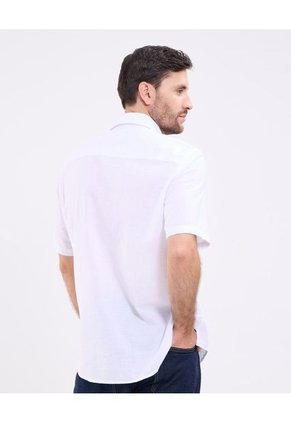 Camisa Para Hombre Manga Corta Con Bolsillo Cuello Button D Color Blanco Marca Patprimo #44013137
