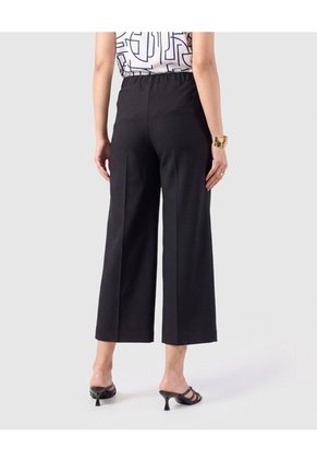 Pantalón Culotte De Tiro Alto Mujer Para Mujer Negro Patprimo