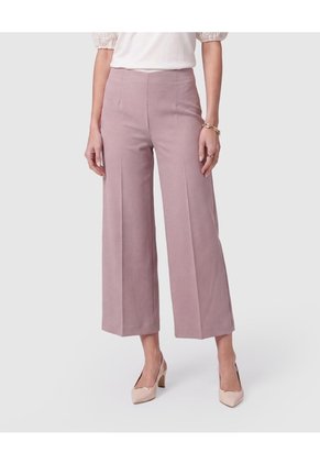 Pantalón Culotte De Tiro Alto Mujer Para Mujer Beige Patprimo