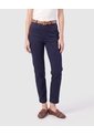 Pantalón Recto Clásico Mujer  Para Mujer Azul Patprimo de Patprimo