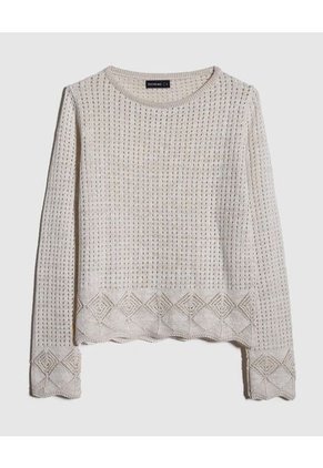 Saco Para Mujer Cuello Redondo Color Blanco Marca Patprimo #30330594