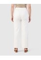 Pantalón Wide Leg Con Cordón Para Mujer Curvy  Para Mujer Blanco Patprimo de Patprimo