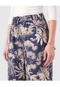 Pantalón Amplio Con Cordón Mujer  Para Mujer Azul Patprimo de Patprimo