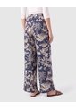 Pantalón Amplio Con Cordón Mujer  Para Mujer Azul Patprimo de Patprimo
