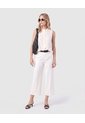 Pantalón Culotte De Corte Amplio Mujer  Para Mujer Blanco Patprimo de Patprimo