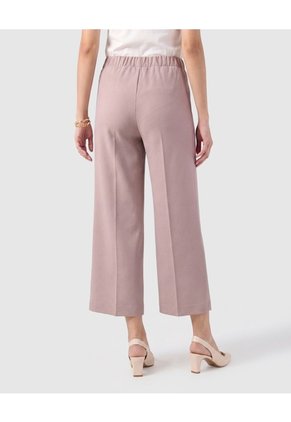 Pantalón Culotte De Tiro Alto Mujer Para Mujer Beige Patprimo