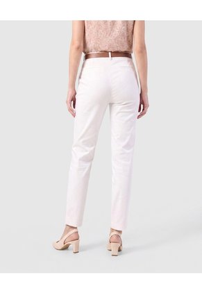 Pantalón Recto Clásico Mujer  Para Mujer Blanco Patprimo