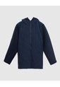 Chaqueta Acolchada Con Capucha Mujer Curvy  Para Mujer Azul Patprimo de Patprimo