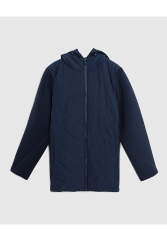 Chaqueta Acolchada Con Capucha Mujer Curvy  Para Mujer Azul Patprimo Patprimo