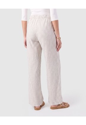 Pantalón Recto Con Cordón Mujer Para Mujer Café Patprimo
