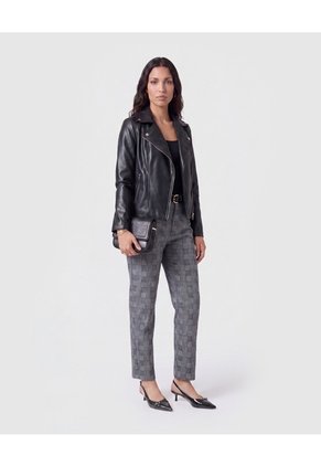 Pantalón Recto Estampado Mujer Para Mujer Gris Patprimo