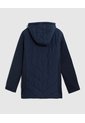Chaqueta Acolchada Con Capucha Mujer Curvy  Para Mujer Azul Patprimo de Patprimo