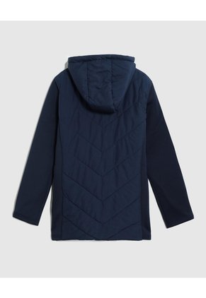 Chaqueta Acolchada Con Capucha Mujer Curvy Para Mujer Azul Patprimo