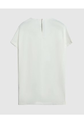Blusa Con Detalle Calado Para Mujer Curvy Para Mujer Blanco Patprimo