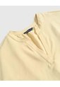 Blusa Con Cuello En V Para Mujer Curvy  Para Mujer Amarillo Patprimo de Patprimo
