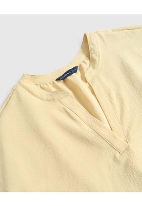 Blusa Con Cuello En V Para Mujer Curvy  Para Mujer Amarillo Patprimo