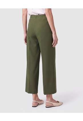 Pantalón Culotte De Tiro Alto Mujer Para Mujer Verde Patprimo