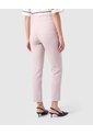 Pantalón Ajustado De Tiro Alto Mujer  Para Mujer Beige Patprimo de Patprimo