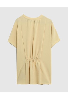 Blusa Con Cuello En V Para Mujer Curvy  Para Mujer Amarillo Patprimo
