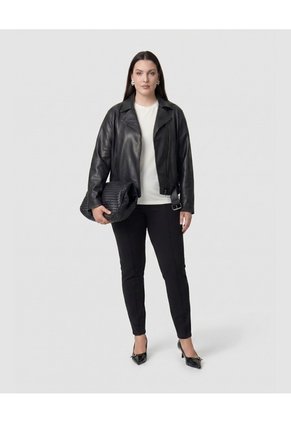 Leggings Básico Ajustado Para Mujer Curvy Para Mujer Negro Patprimo