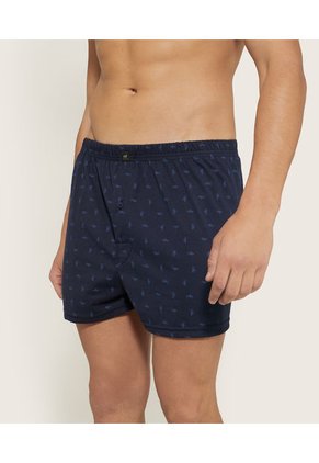 Boxer X1 Para Hombre Bragueta Amplio Color Azul Marca Patprimo #10560