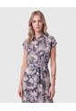Vestido Camisero Midi Para Mujer  Para Mujer Azul Patprimo de Patprimo