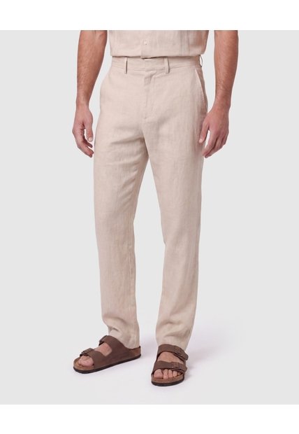 Pantalón Unicolor Fresco Para Hombre  Para Hombre Beige Patprimo