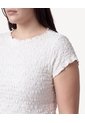 Camiseta De Textura Ligera Para Mujer Curvy  Para Mujer Blanco Patprimo de Patprimo